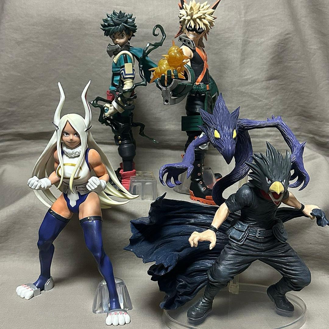 一番くじ 僕のヒーローアカデミア 緑谷出久 爆豪勝己 常闇踏陰 ミルコ 4個