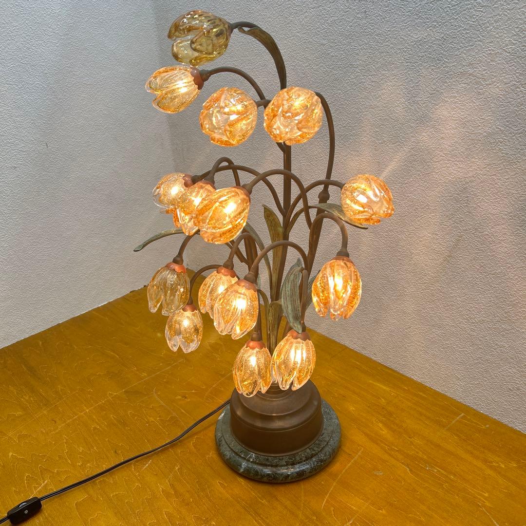 4362 オリジナーレ社■ムラーノガラス/テーブルランプ/真鍮/24万