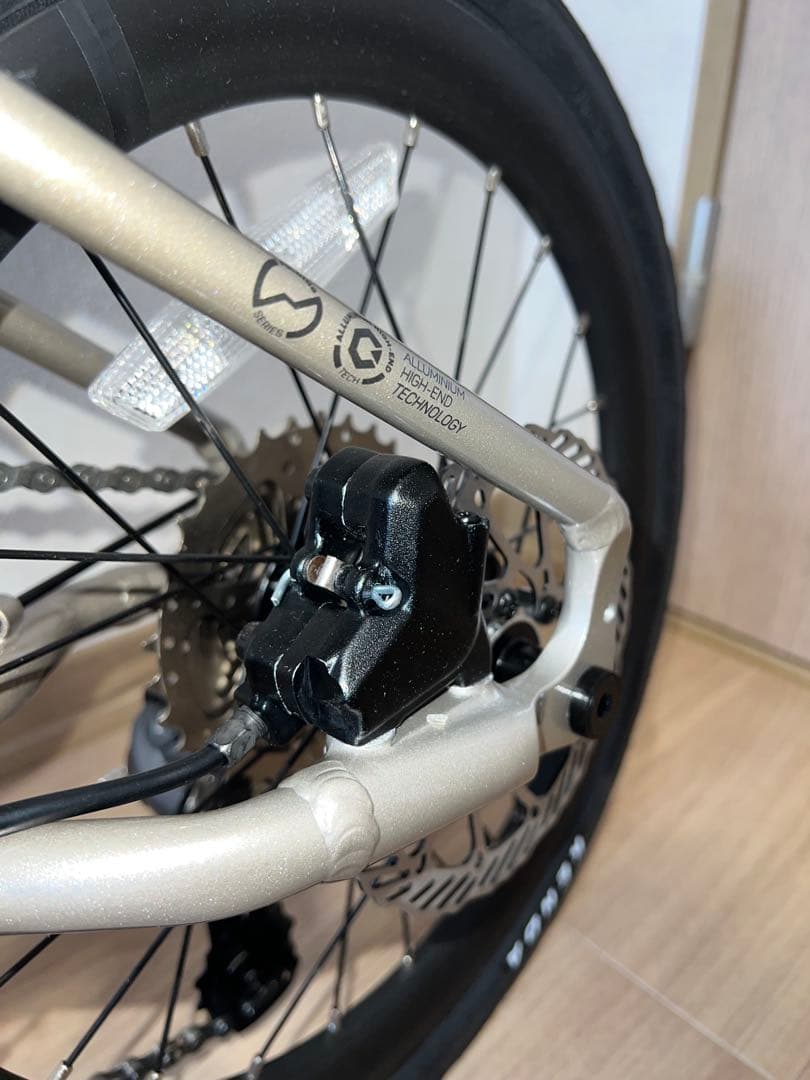 超軽量アルミ合金 競速 Brompton同系 16インチ 折りたたみ自転車