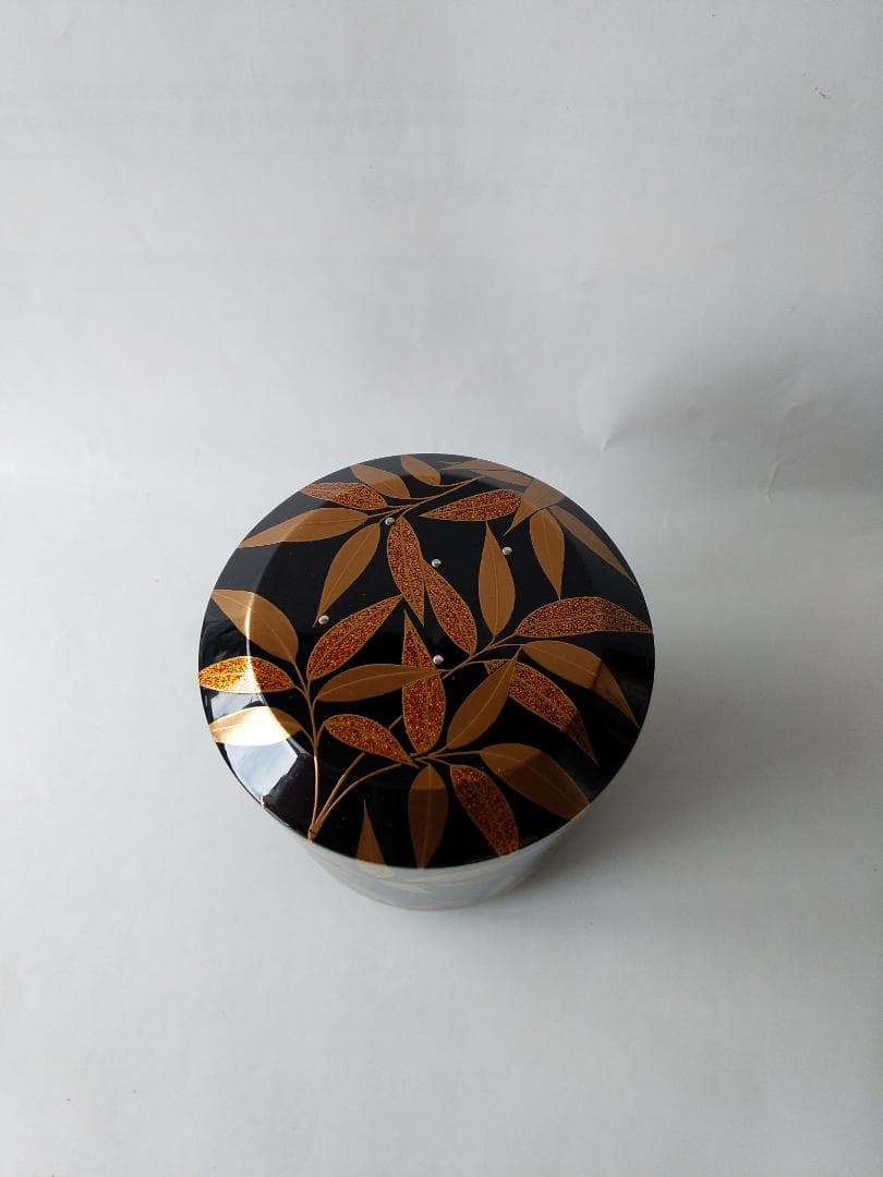 岡本漆専堂 岡本漆園 作 露笹 棗 共箱 漆器 漆芸 抹茶 茶道具 新品 未使用