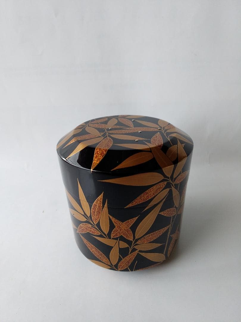 岡本漆専堂 岡本漆園 作 露笹 棗 共箱 漆器 漆芸 抹茶 茶道具 新品 未使用