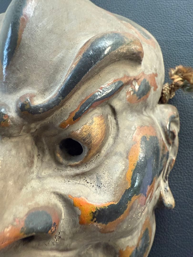 金剛力士　面 神楽面 立体的な造形