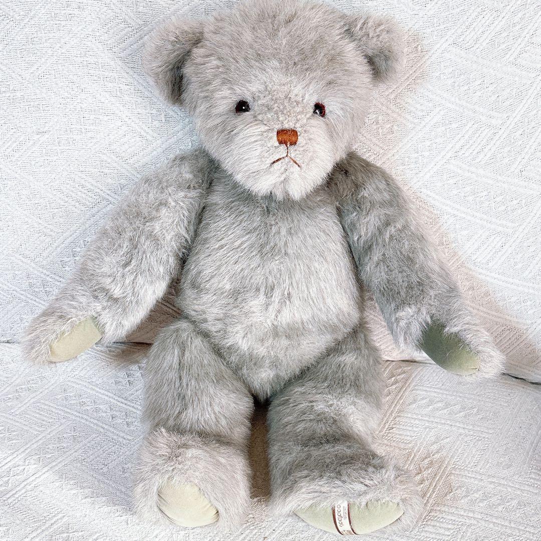 テディベア 久月 コピポット くま ぬいぐるみ 昭和 平成レトロ レア デニム