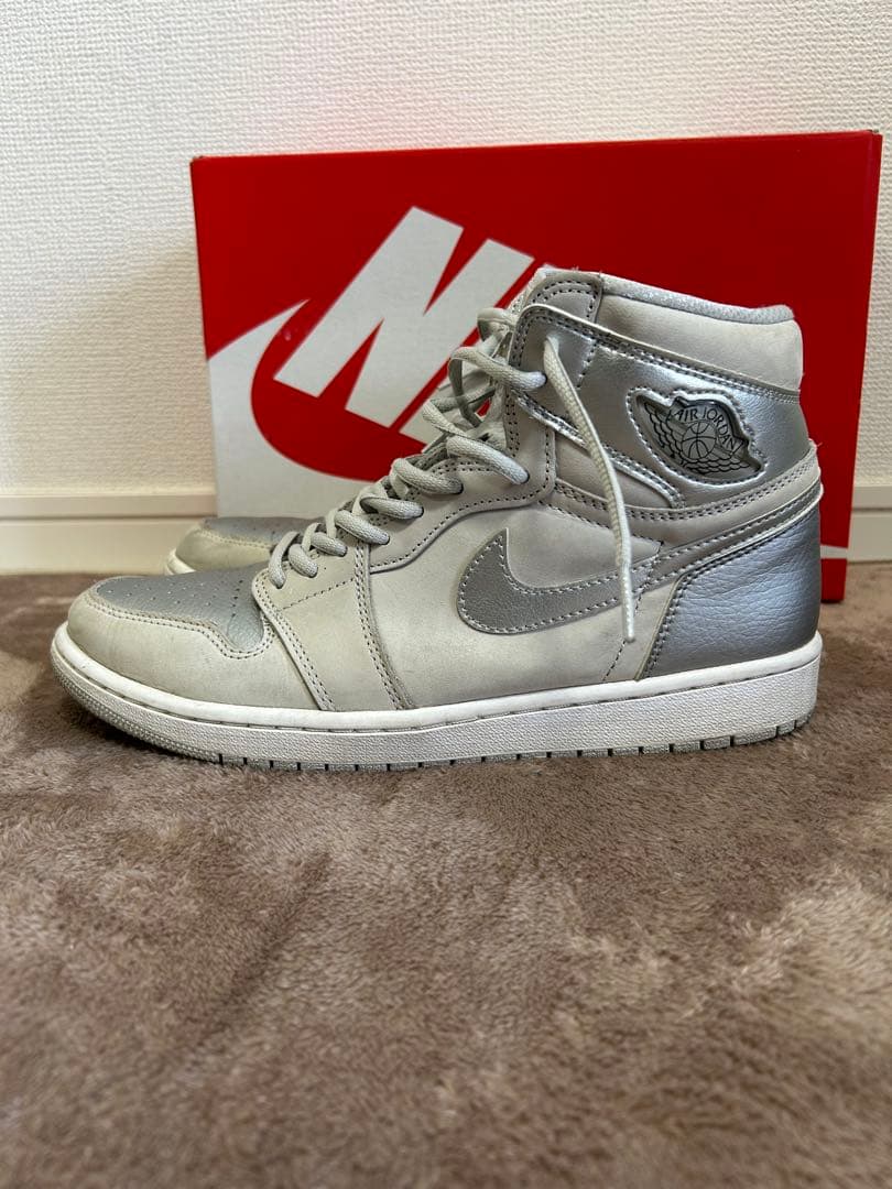 NIKE AIR JORDAN 1 HIGH シルバー 28cm 人気カラー