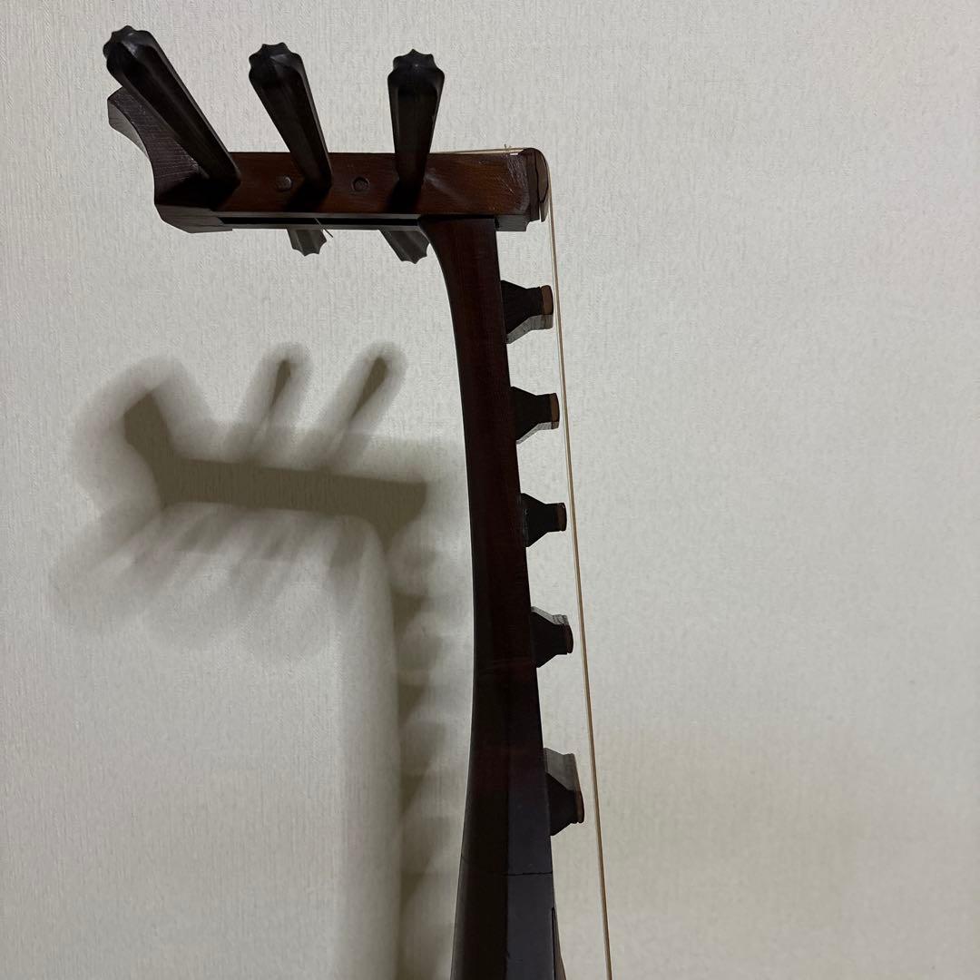 筑前琵琶　五弦　五柱　琵琶　楽器　希少　琵琶立て　弦楽器　琵琶台　民族楽器　5弦