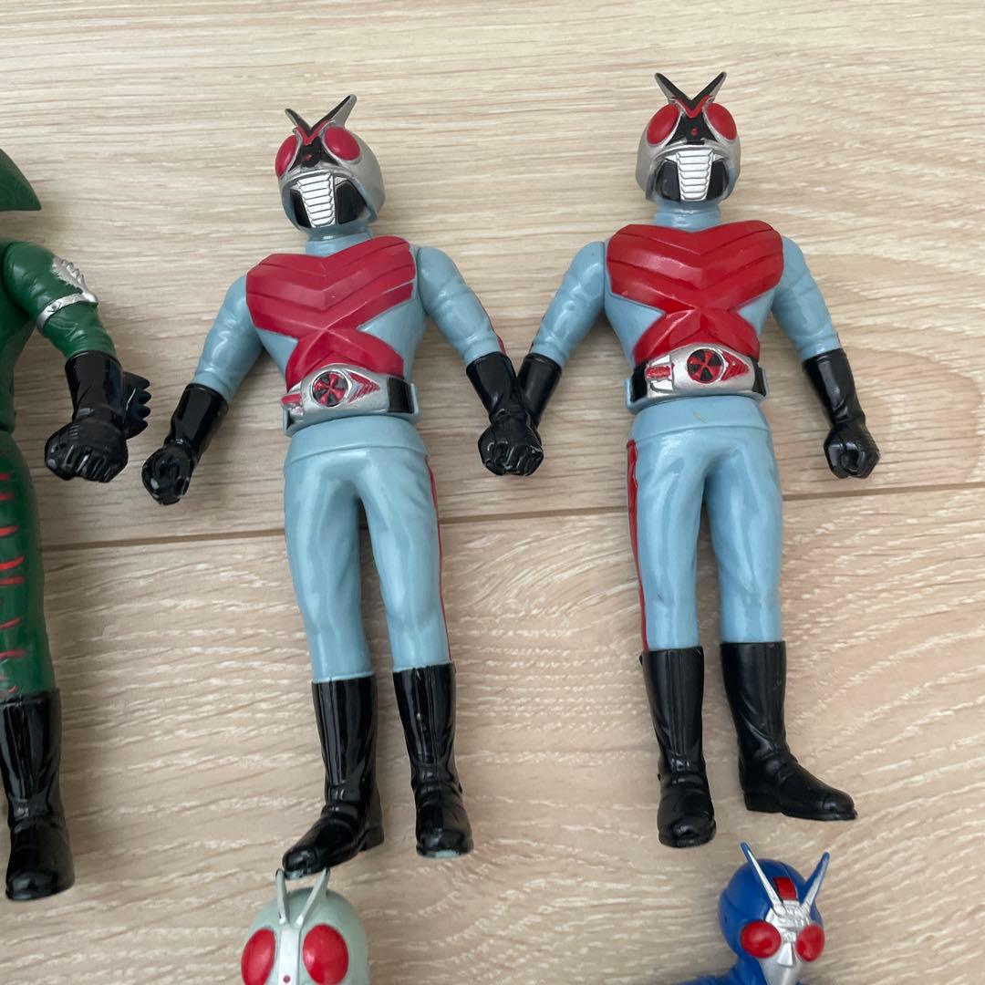 仮面ライダー　ソフビ　当時物　まとめ売り