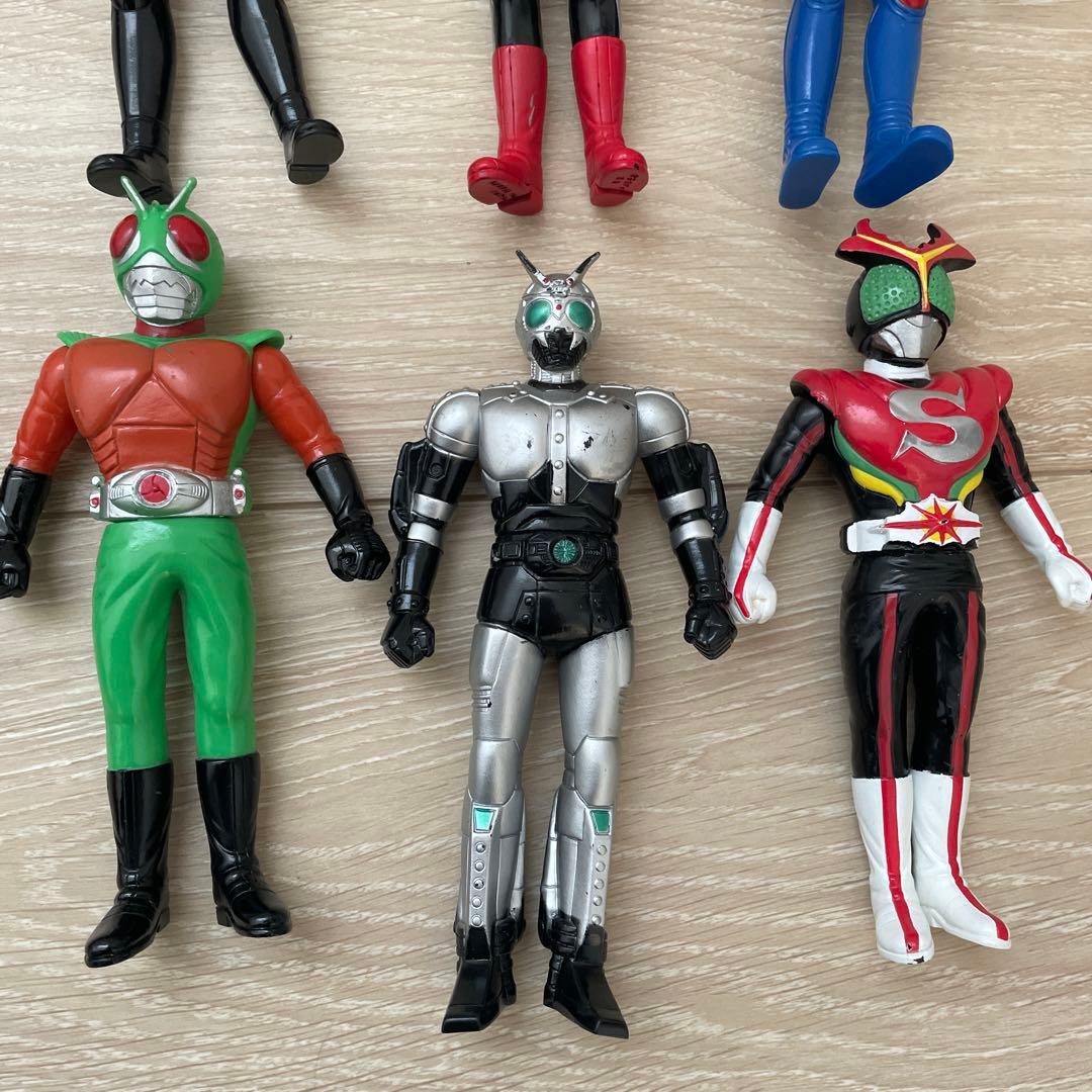 仮面ライダー　ソフビ　当時物　まとめ売り