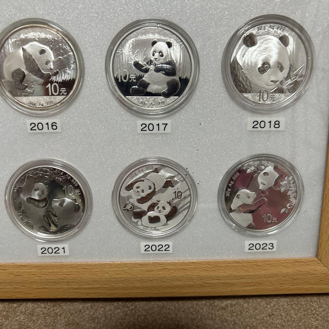 1オンスパンダ銀貨2009年から2023年15枚