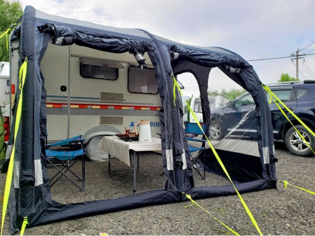 インフレータブルオーニングテント　キャンピングカー　Cレイル専用大型2.8m新型