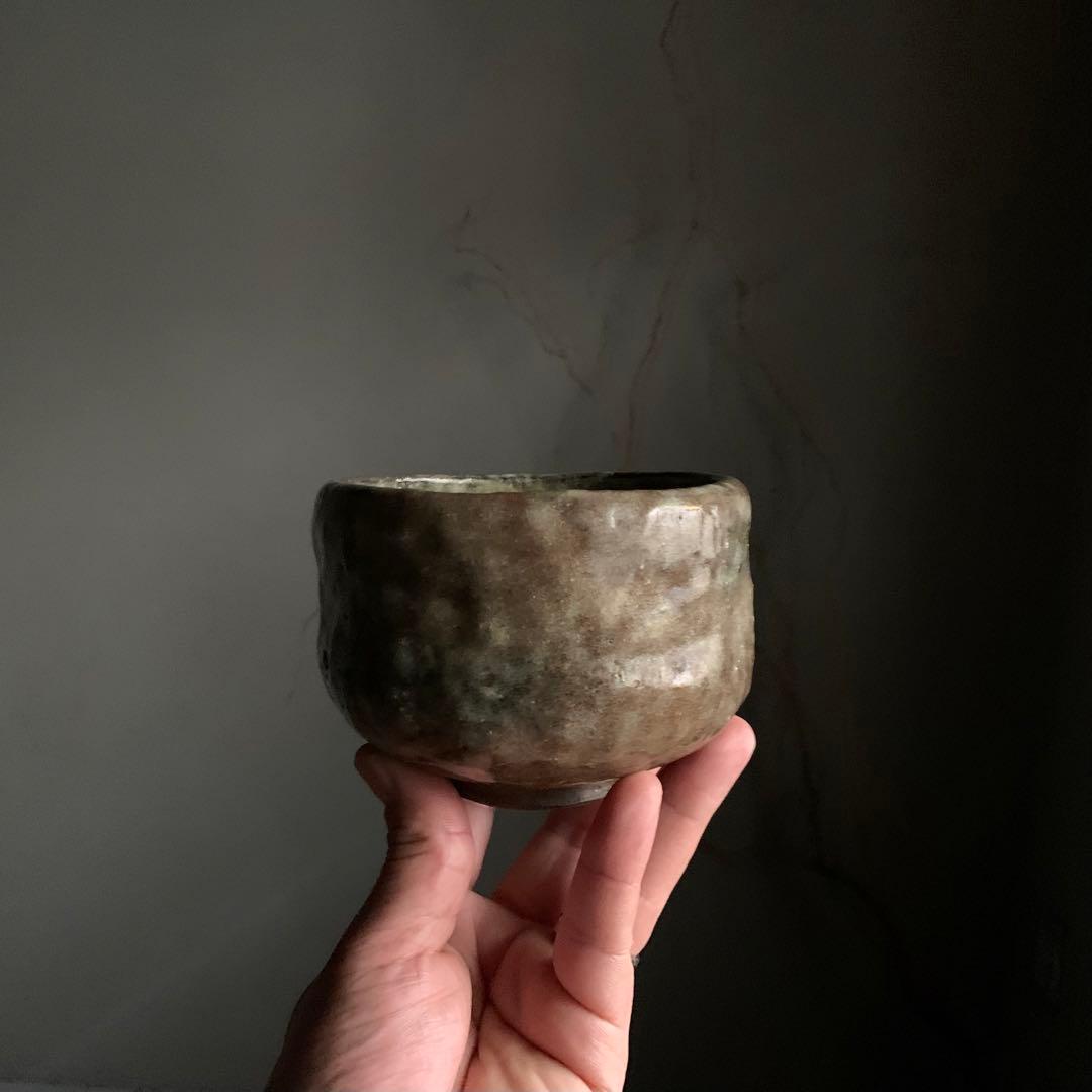 古い 赤楽 茶碗 茶道具 古美術 古道具 アンティーク 赤茶碗 楽茶碗