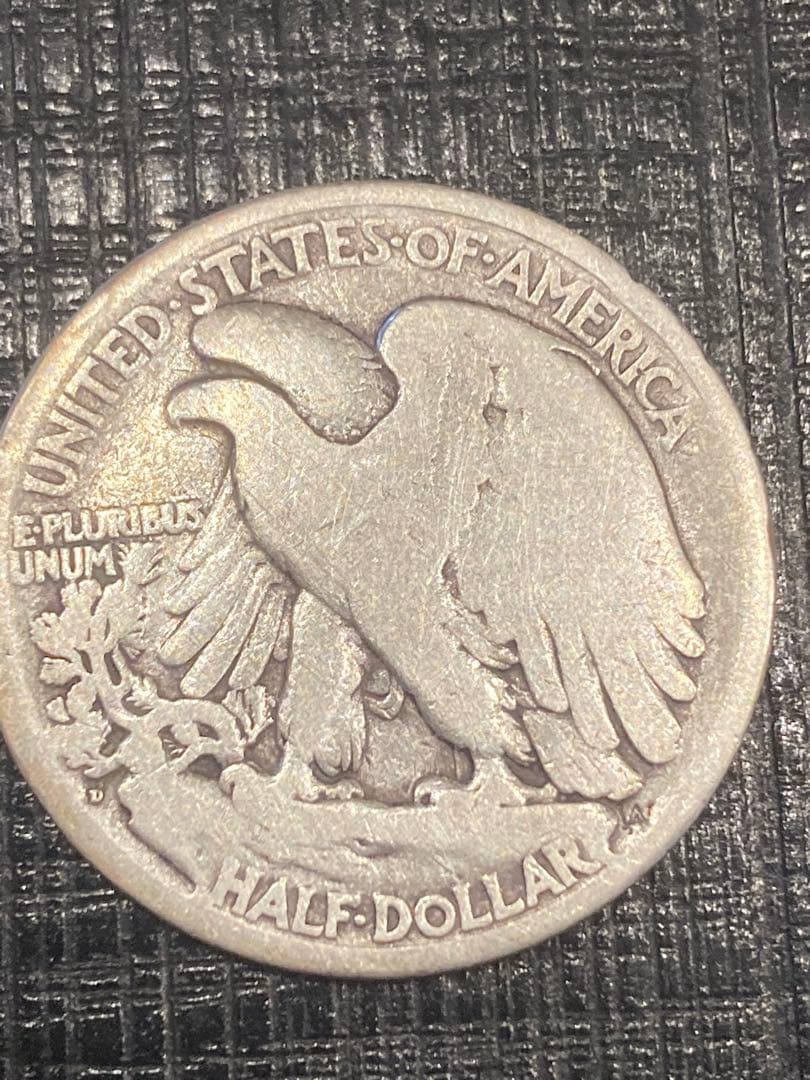 1918 ウォーキングリバティ ハーフダラー　銀貨 　50セント