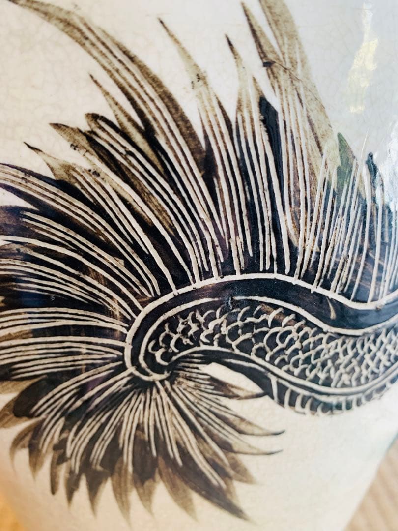 中国磁州窯竜紋壺