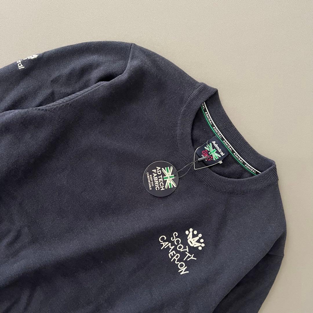 【新品】スコッティキャメロン　アドミラル　ゴルフ　ニット　セーター　ロゴ　XL