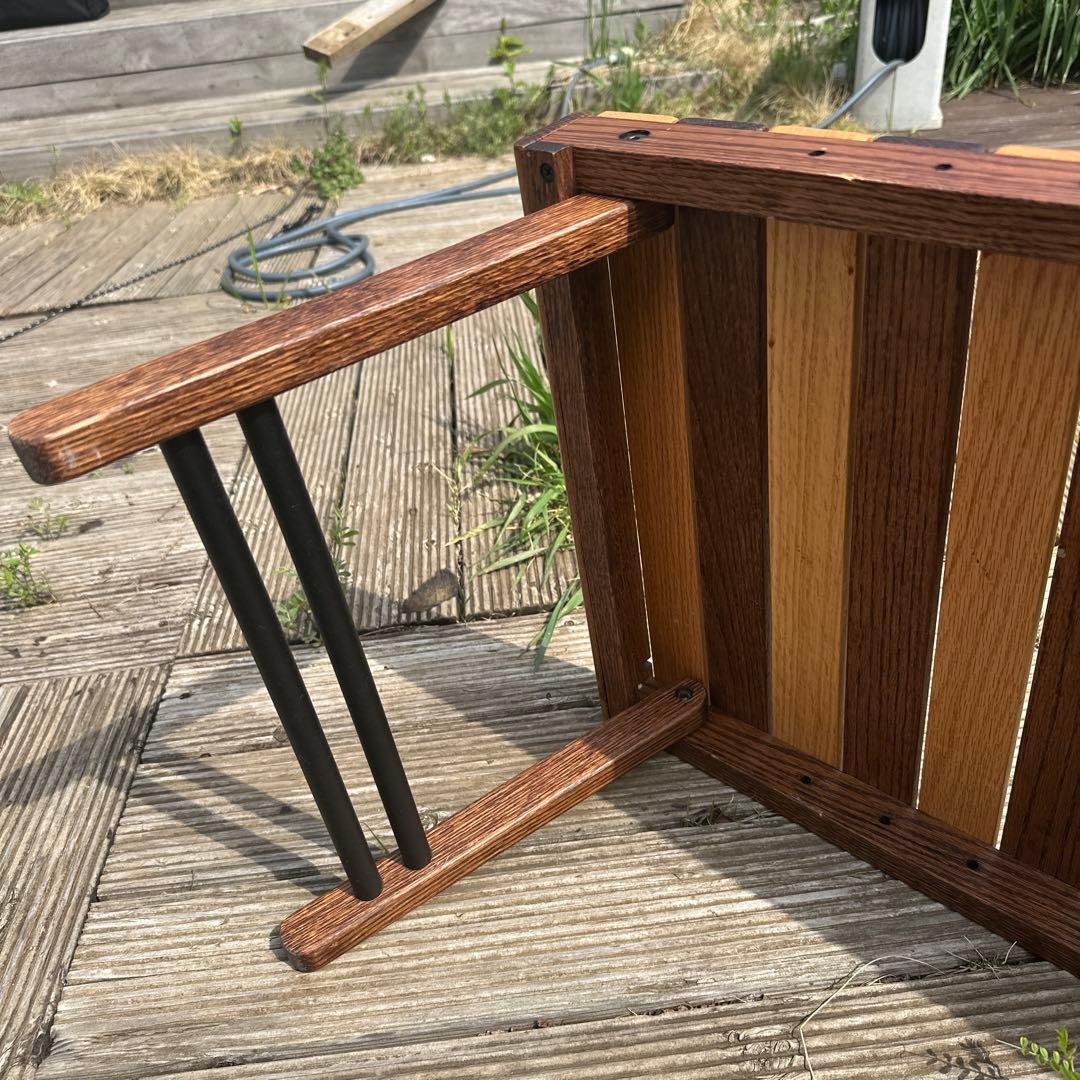 ハレテーブル BLACK DESIGN アイアンテーブルツリー柄