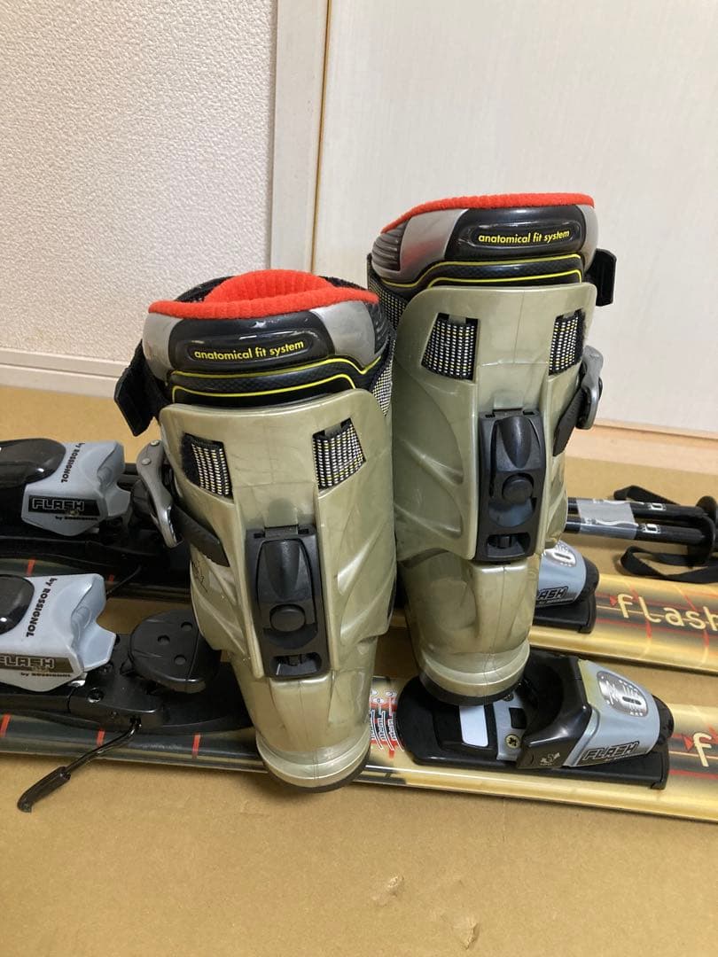 ROSSIGNOL ショートスキー110cmブーツ24cmストック95cm