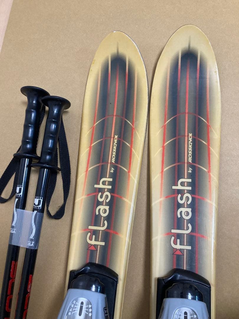 ROSSIGNOL ショートスキー110cmブーツ24cmストック95cm