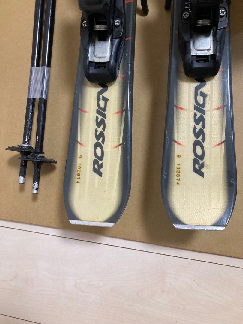 ROSSIGNOL ショートスキー110cmブーツ24cmストック95cm