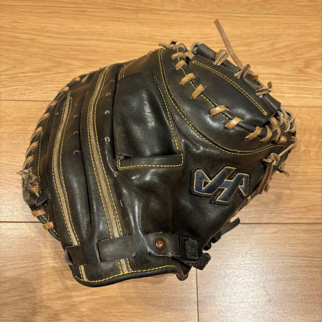 ハタケヤマ　キャッチャーミット　TH-268B ブラック　即使用可能