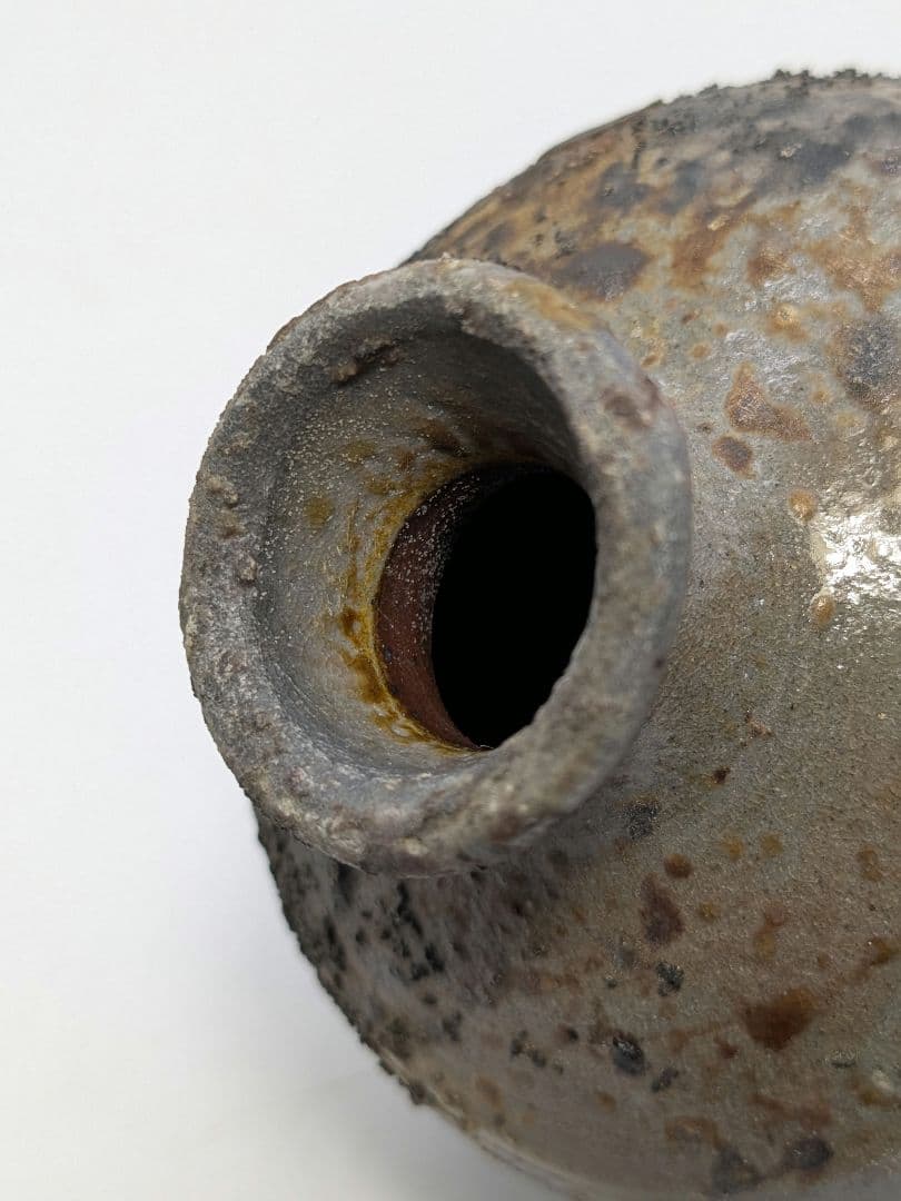 備前焼 窯変徳利 とっくり 酒器 食器 灰被り 花器 フラワーベース 一輪挿し