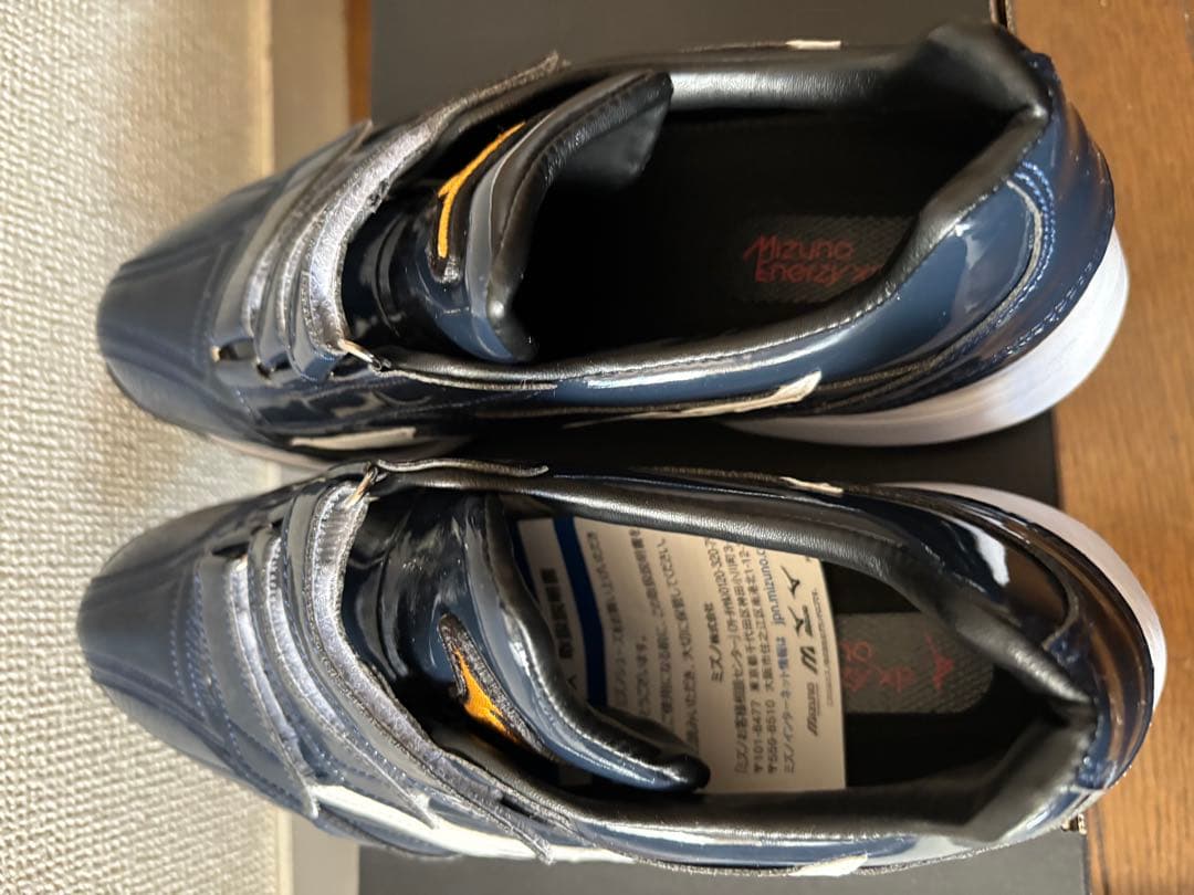ミズノプロ　オーダートレーニングシューズ ネイビー ベルクロ式