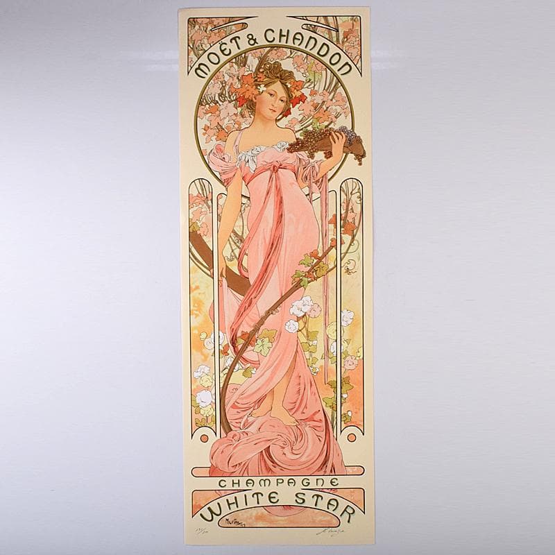 アルフォンス・ミュシャ　シャンパンホワイトスター　191/300　VR8696B