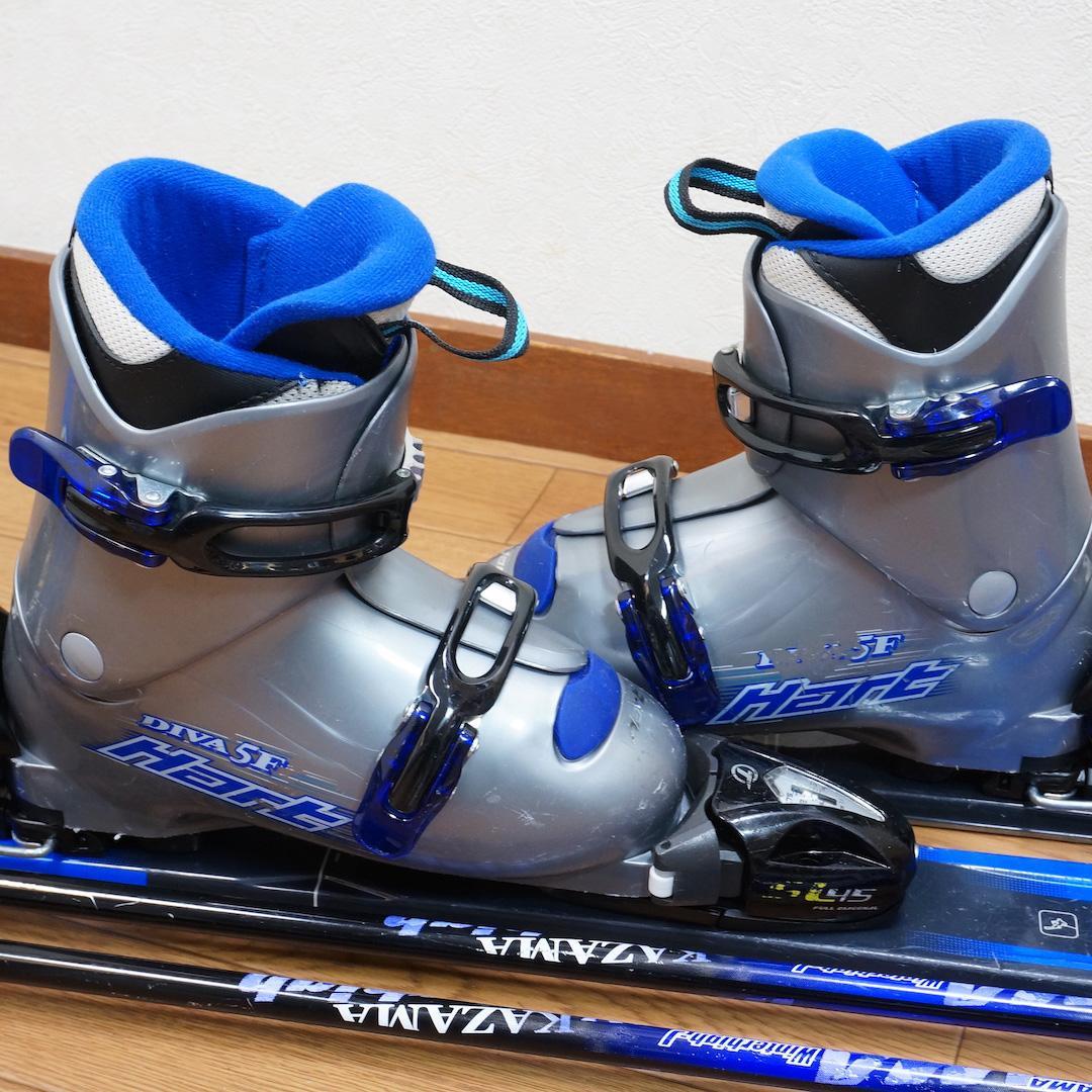 メンテ済 120cm 靴22cm ELAN カービングスキーセット