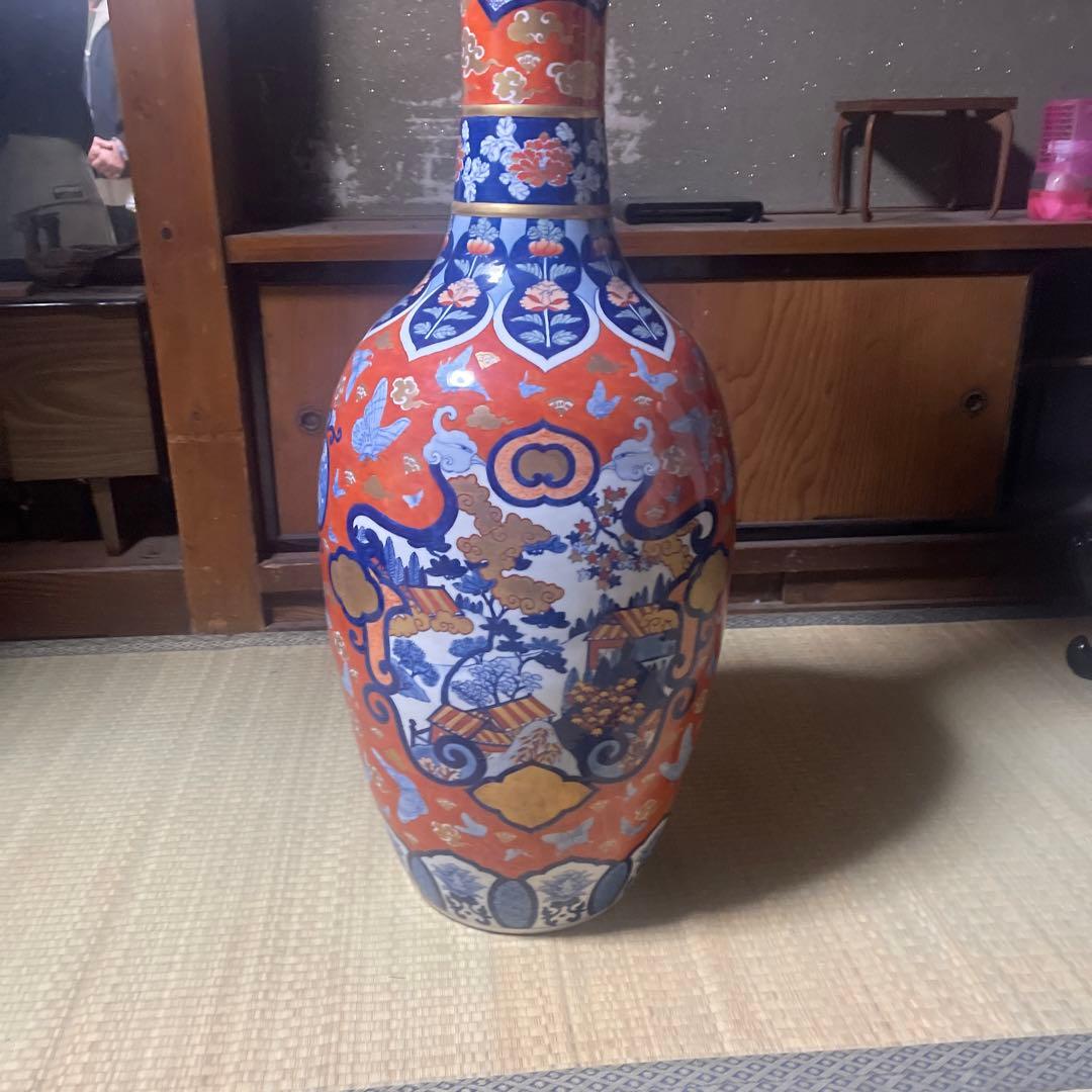 伝統的な日本の陶器花瓶　大型花瓶