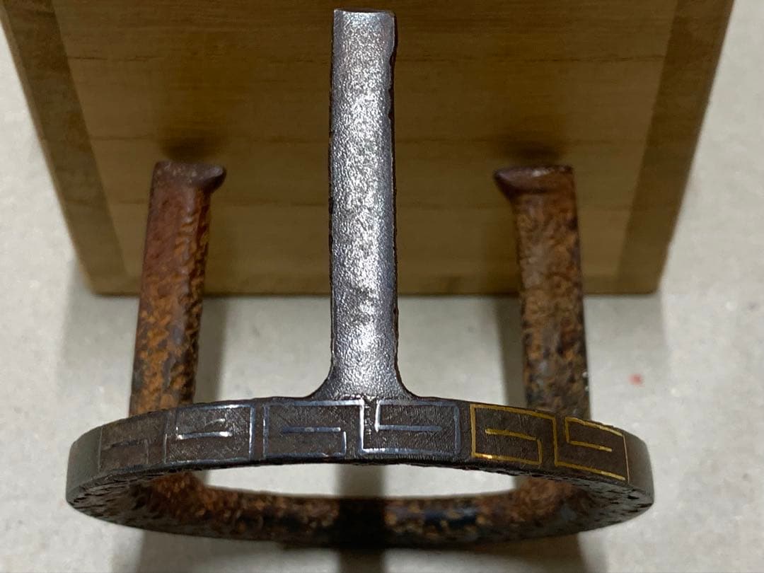 1080さま専用 釜師 和田美之助 金銀象嵌 五徳蓋置 茶道具 蓋置