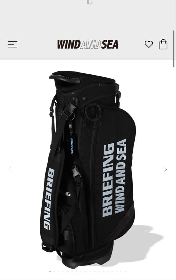 よっちBRIEFING WIND AND SEA ゴルフバッグ