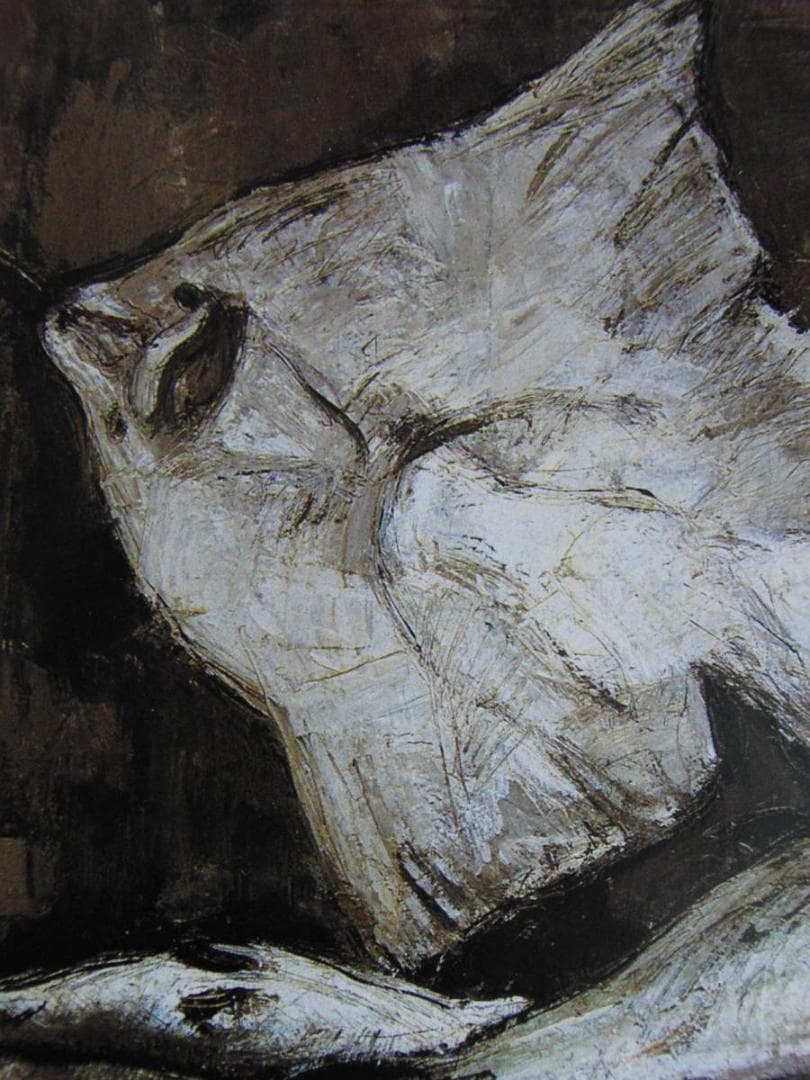 ベルナール・ビュッフェ「Nature morte aux poissons」