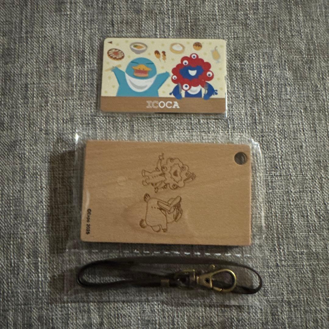 新品　未開封　万博限定ICOCA 木製パスケースセット