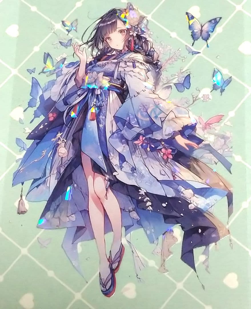 のこり１✩廃盤品✩J868＃明媚(贝壳光)紫袖烟切り売り海外人物女の子AIマステ