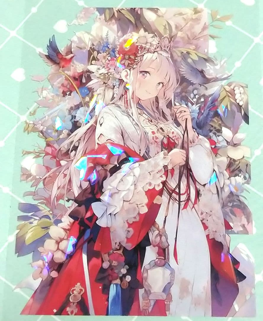 のこり１✩廃盤品✩J868＃明媚(贝壳光)紫袖烟切り売り海外人物女の子AIマステ