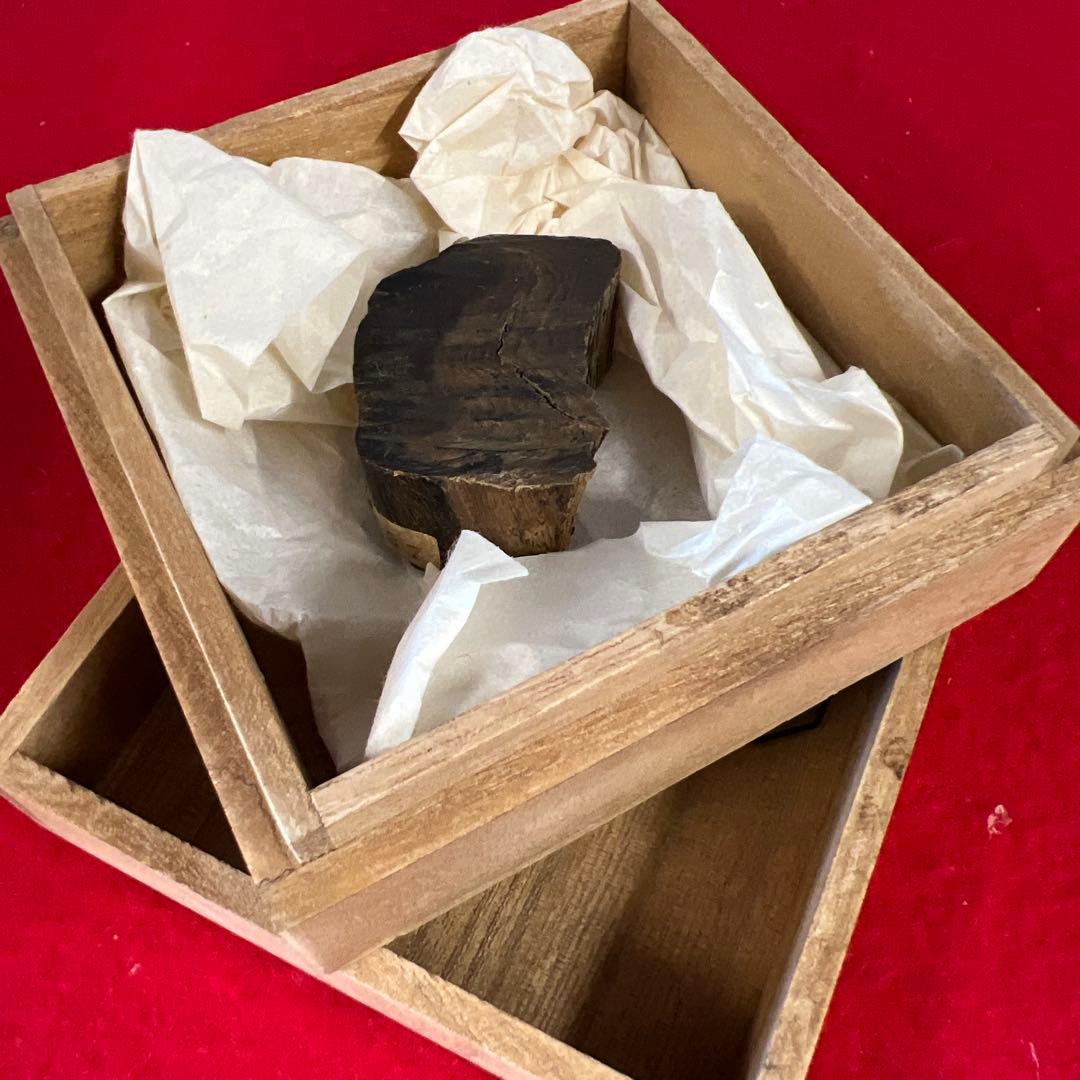 香道具　伽羅香木/共箱　BL2-44