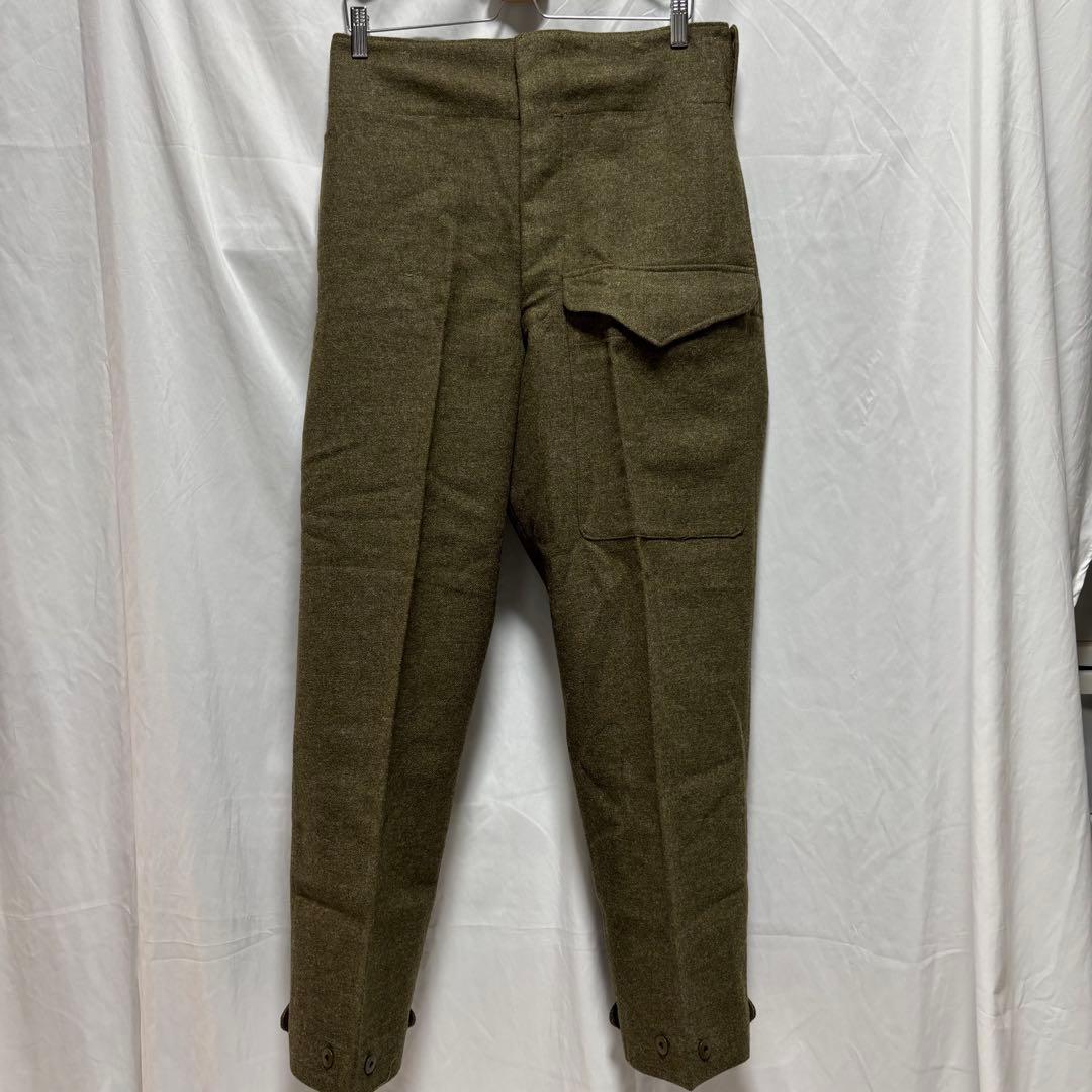 カナダ軍 50's バトルドレスウールトラウザーズ ウールパンツ デッドストック