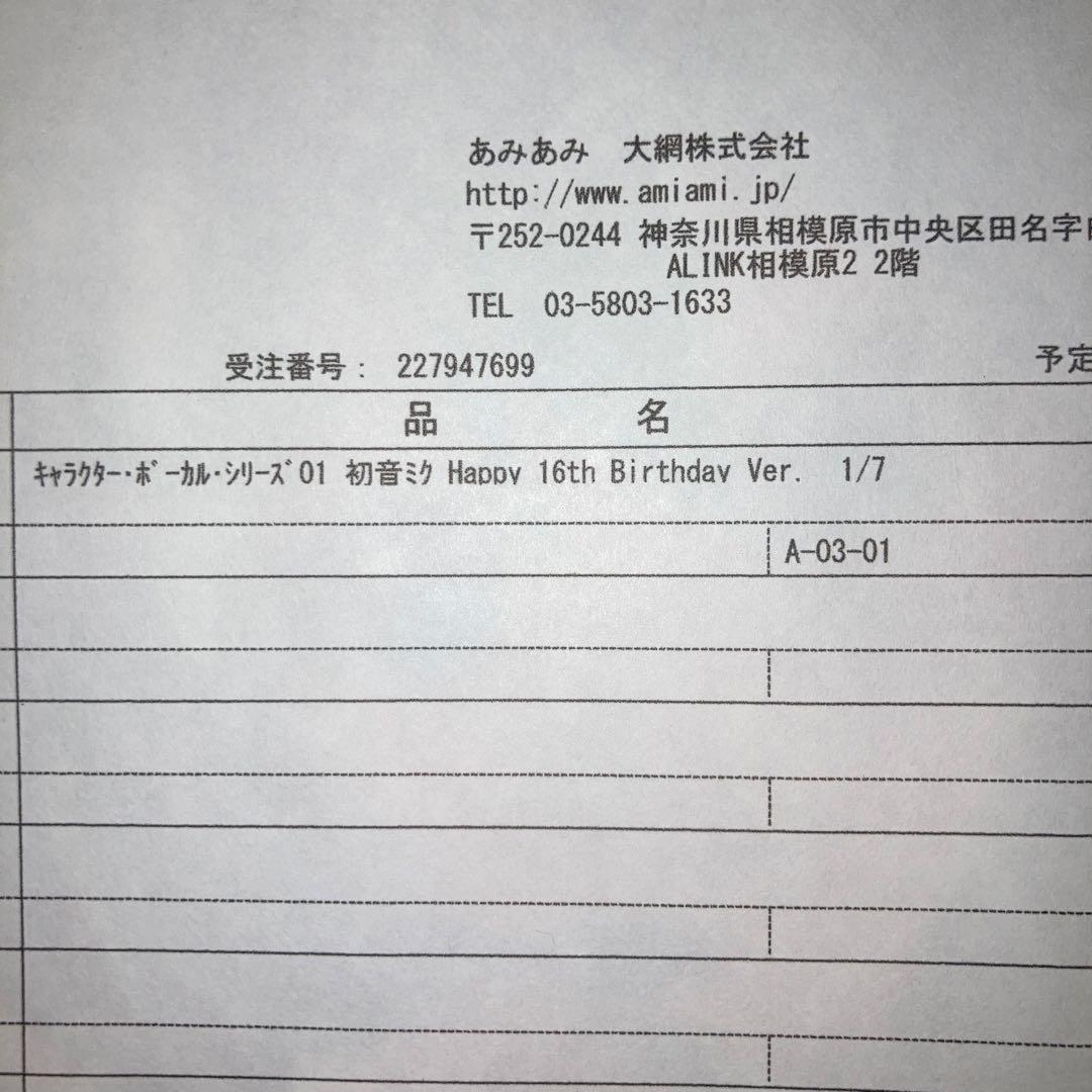 初音ミク Happy 16th Birthday Ver. フィギュア