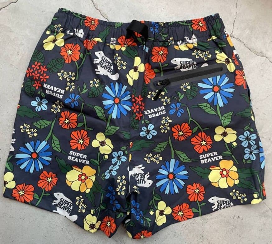 スーパービーバー KiU SUPER BEAVER ハーフパンツ Lサイズ 花柄