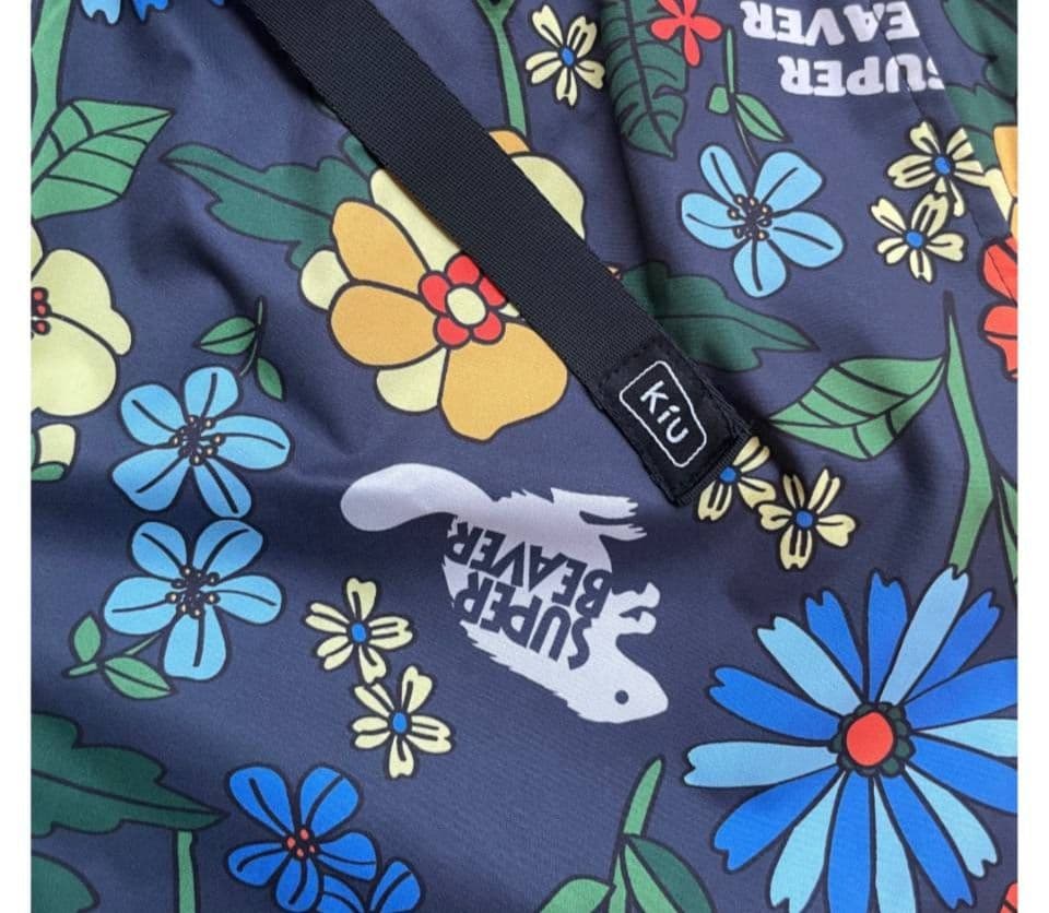スーパービーバー KiU SUPER BEAVER ハーフパンツ Lサイズ 花柄
