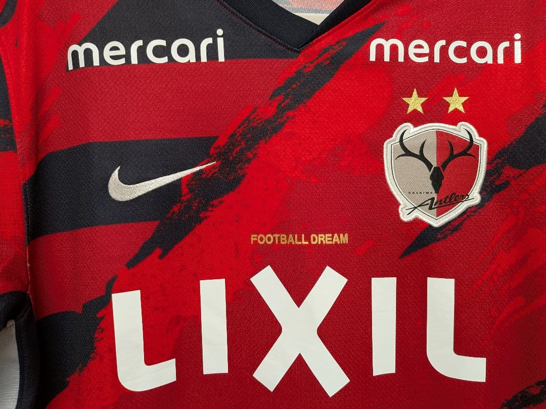 び*る様 【鹿島アントラーズ】2025国立限定レプリカユニフォームレッド12 X