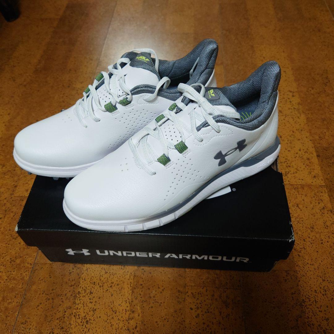 最終値!UNDER ARMOUR ゴルフシューズ ドライブフェイド WH SL