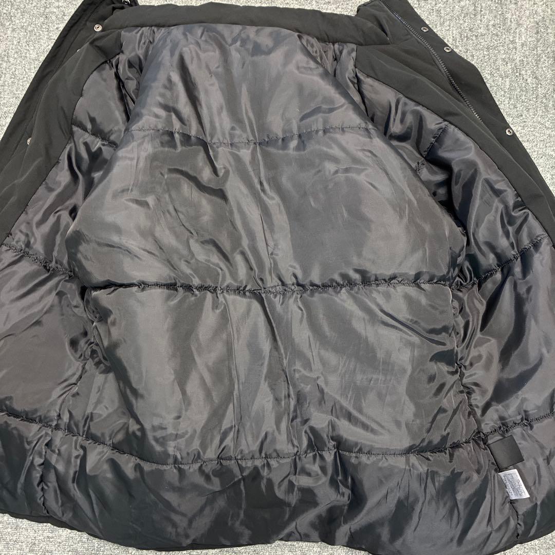 svolme発熱中綿ウォーマー上のみブラックLサイズ