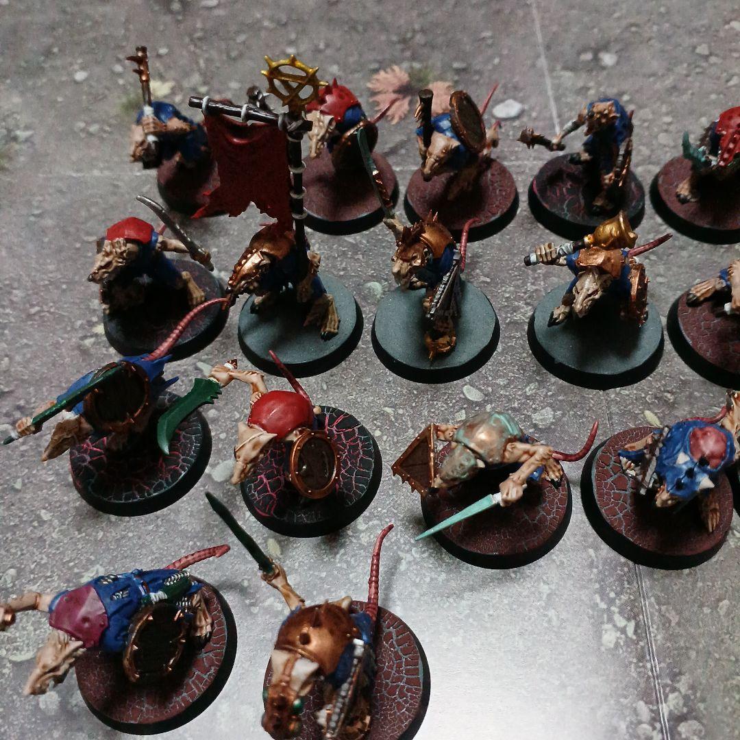 ウォーハンマー AOS スケイヴンタイド スケイヴン陣営 一部塗装済