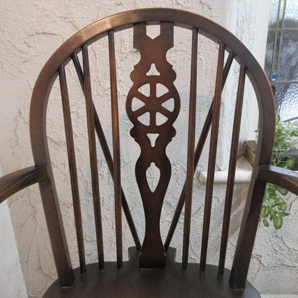 イギリス アンティーク 家具 アームチェア ウィンザーチェア 椅子 4727e