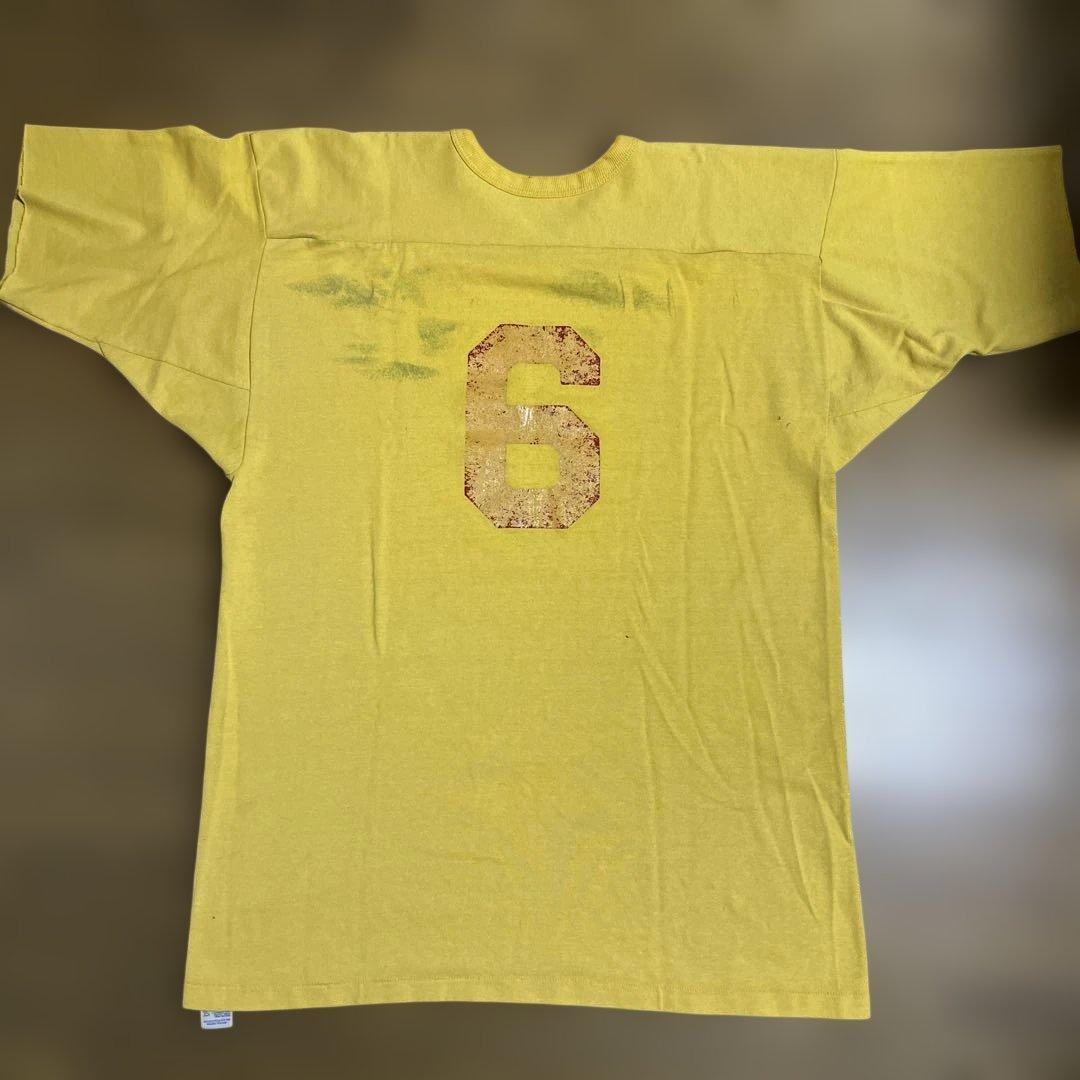 80s Russel athletic ラッセル フットボール 菅田将暉 黄色