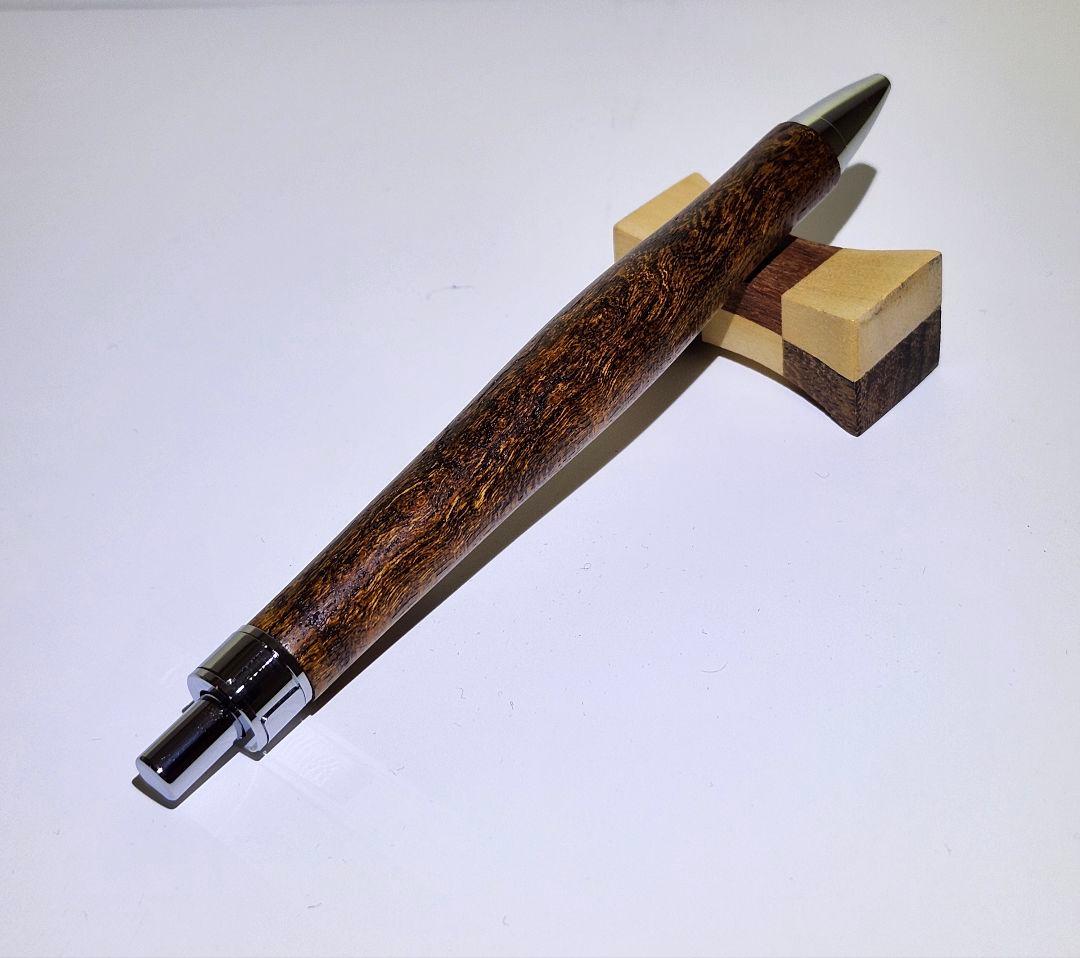 木軸ボールペン　針桐(栓)