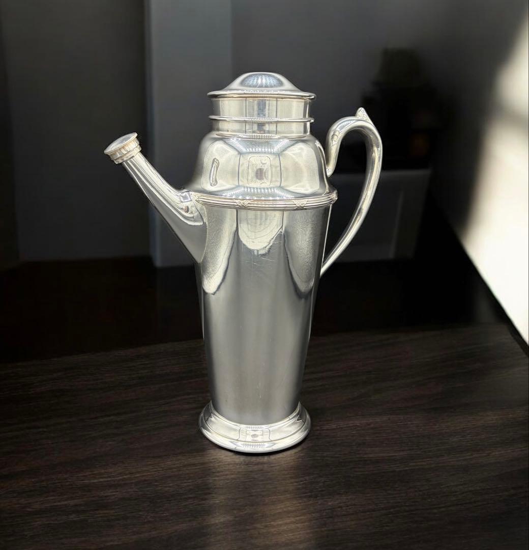 ビンテージ【ウィリアムロジャース】カクテルシェーカー・純銀プレート