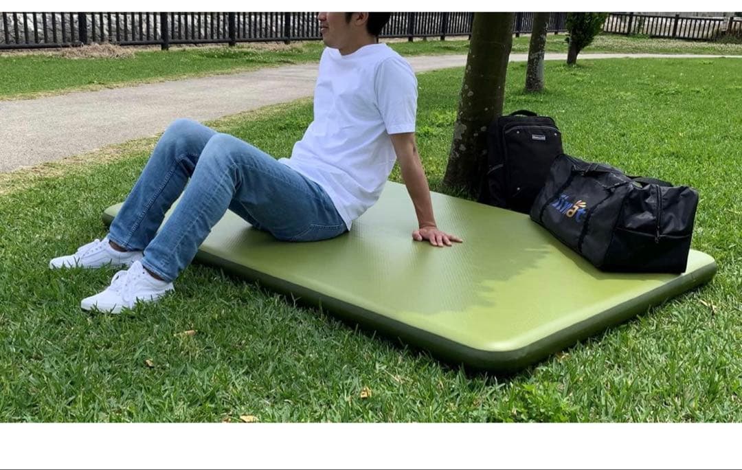 値下げ‼️iimat 車中泊マット エアーマット オリーブダブル