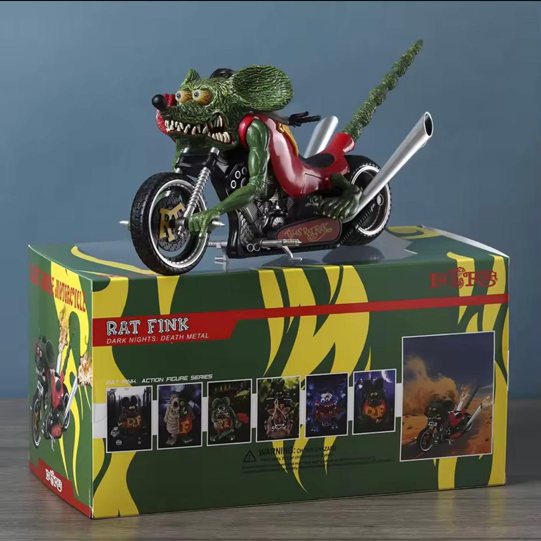 RAT FINK アクションフィギュア バイク付き