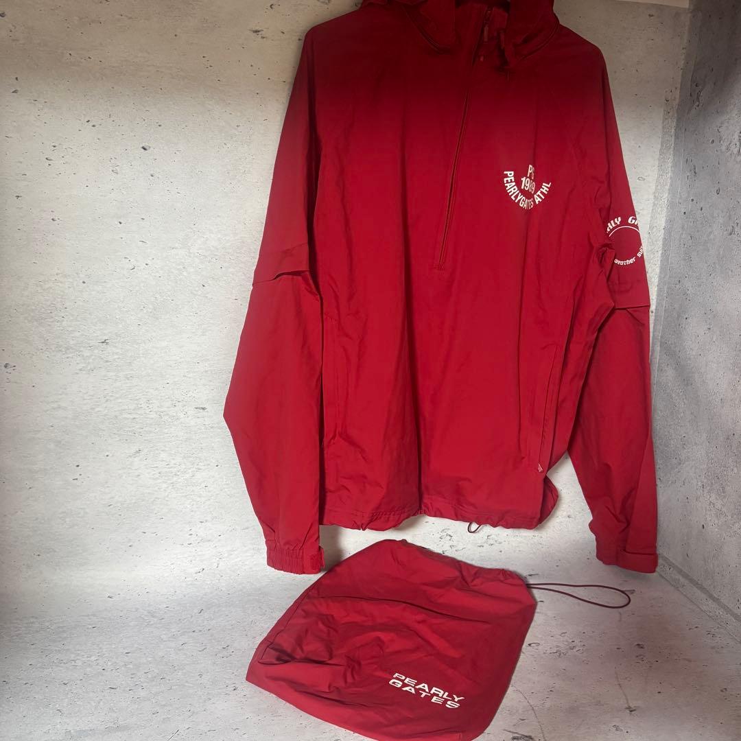 美品 Lサイズ PEARLY GATES ゴルフウェア レッド パーリーゲイツ