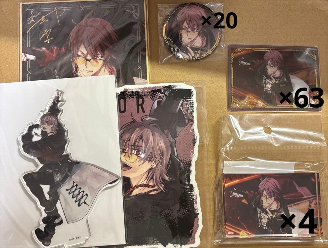 アイナナ 御堂虎於 APOŹ 缶バッジ ステカ アクリルブロック アクスタ 色紙